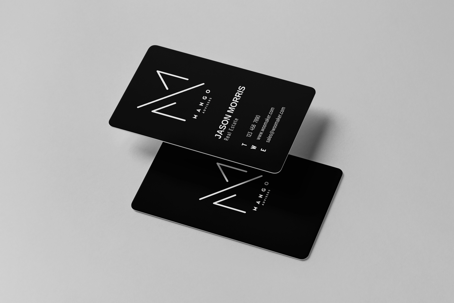 Vertical Metal Business Card - 10 Pack