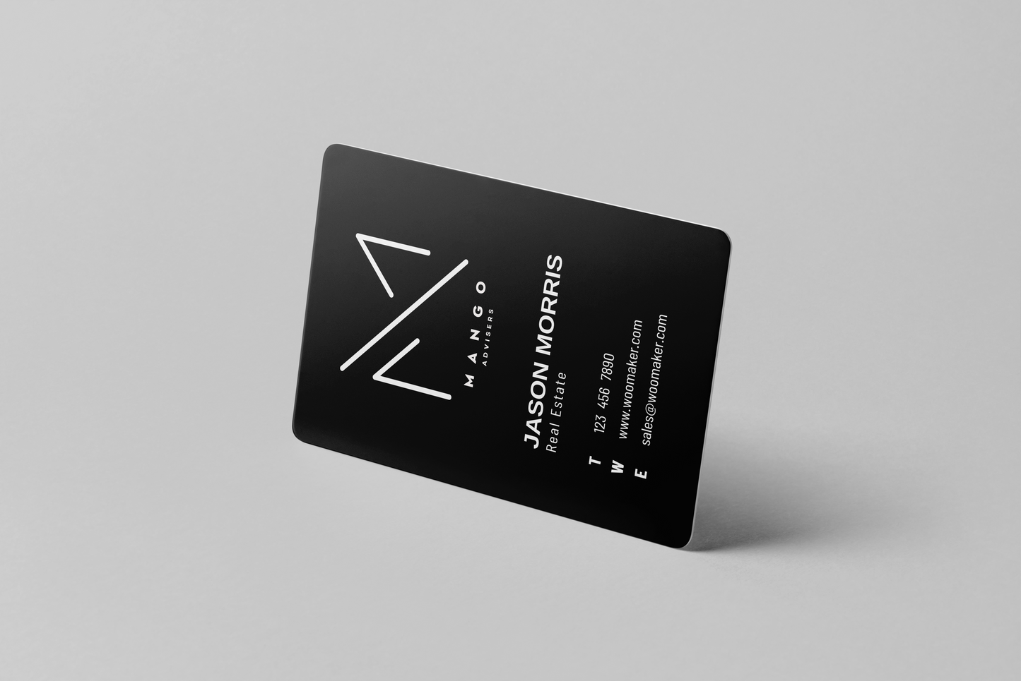 Vertical Metal Business Card - 10 Pack